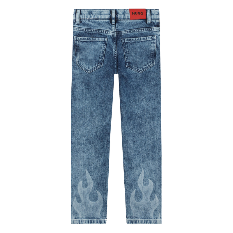 Flame-motif jeans HUGO 
                    BOY