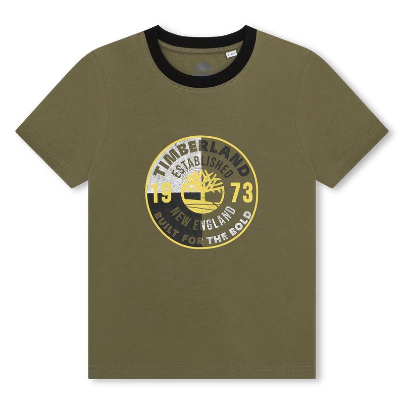 Short-Sleeved Cotton T-Shirt TIMBERLAND 
                    BOY