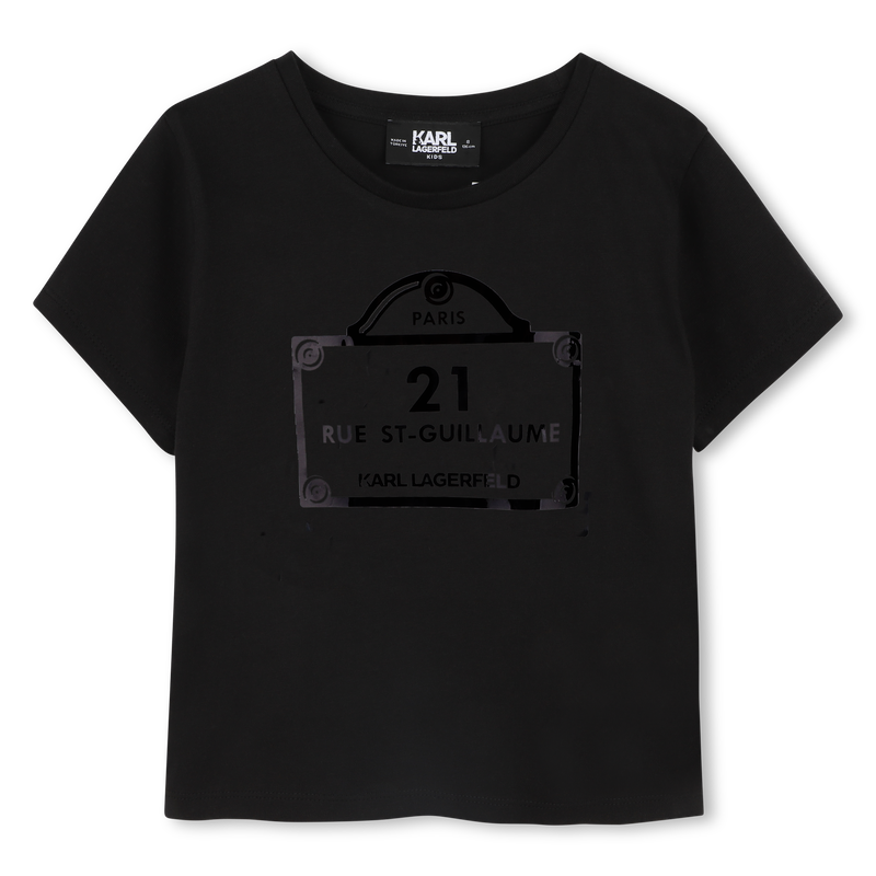 T-shirt with prints KARL LAGERFELD KIDS 
                    GIRL