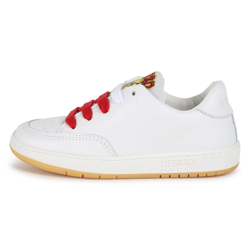 Lace-Up Leather Sneakers KENZO KIDS 
                    UNISEX