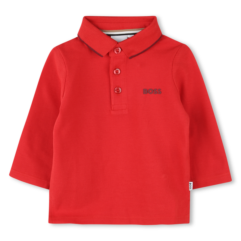 Cotton Piqué Polo BOSS 
                    BOY