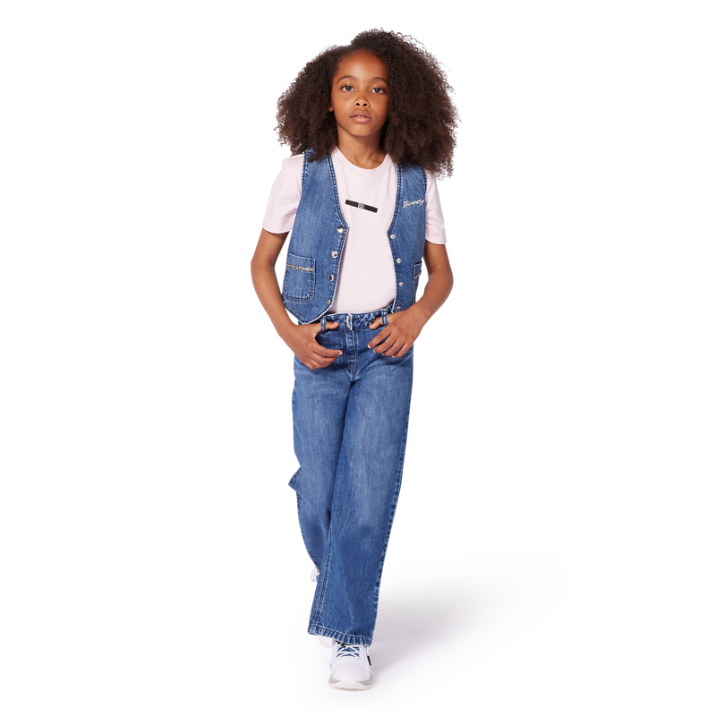 Flared jeans with thin chain GIVENCHY 
                    GIRL
