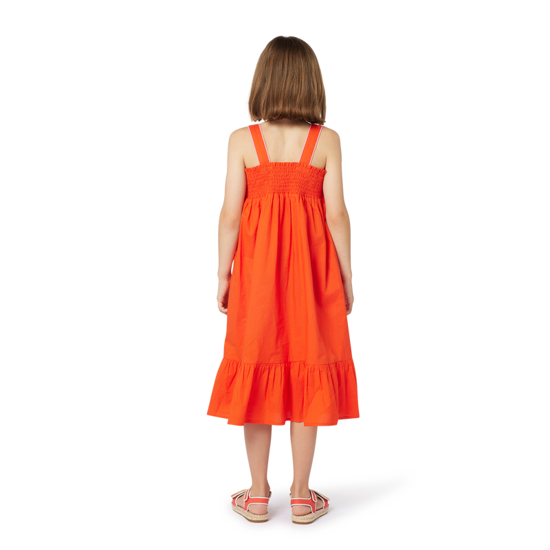 Strappy poplin dress KENZO KIDS 
                    GIRL