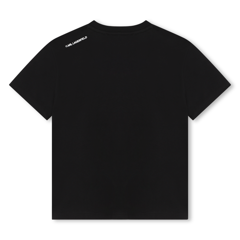 Short-Sleeved Cotton T-Shirt KARL LAGERFELD KIDS 
                    BOY
