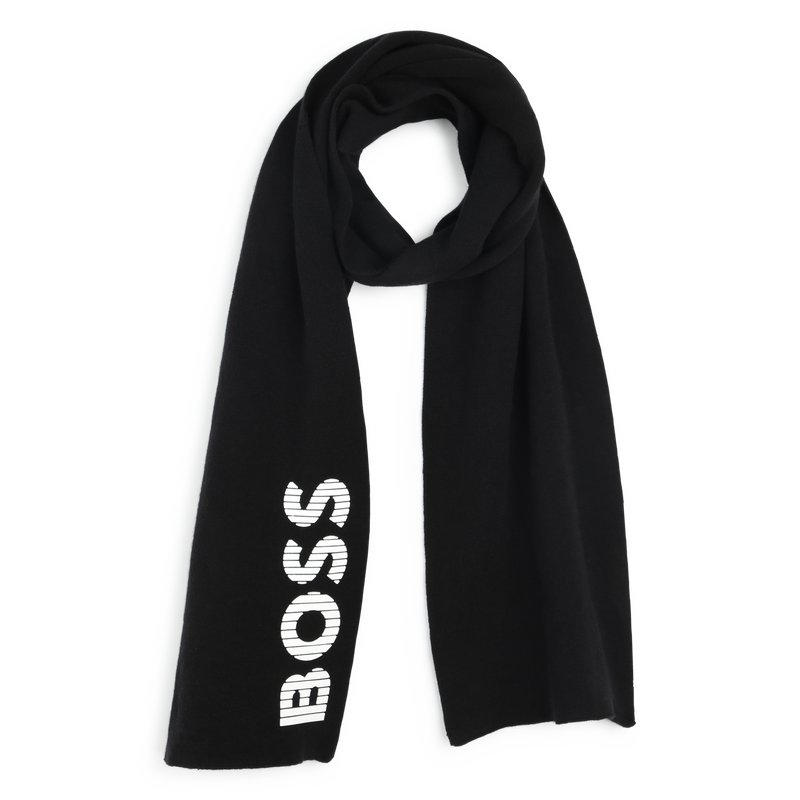 Knitted Cotton Scarf BOSS 
                    BOY
