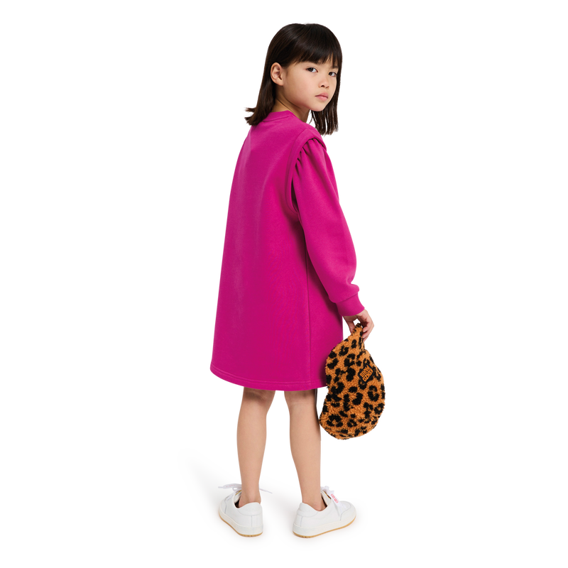 Gathered Fleece Dress KENZO KIDS 
                    GIRL
