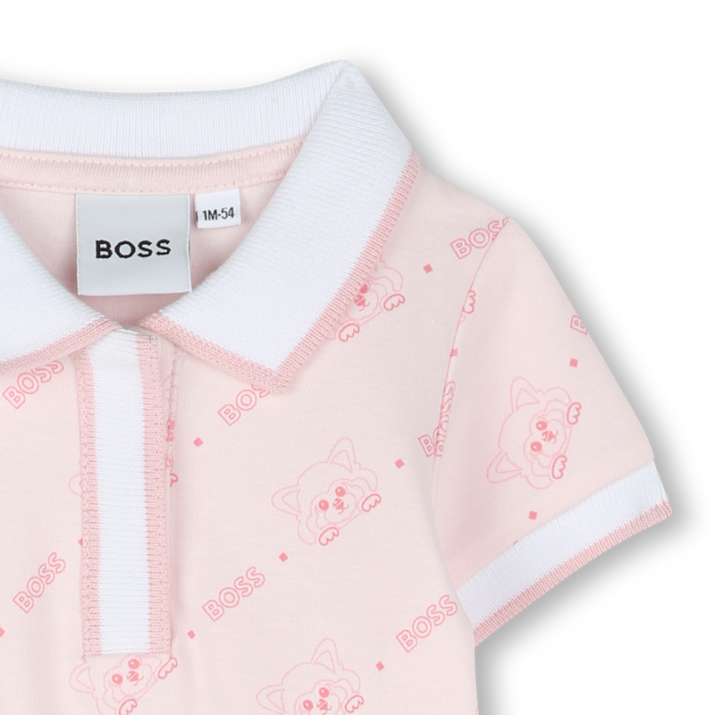 Printed polo-neck dress BOSS 
                    GIRL