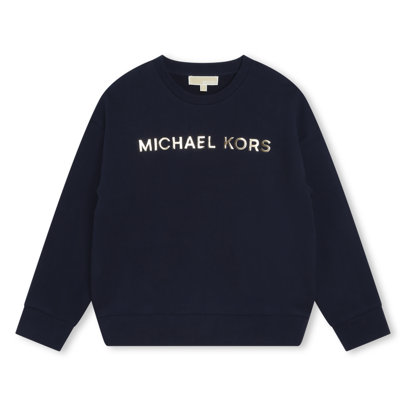 Cotton Fleece Sweatshirt MICHAEL KORS 
                    GIRL