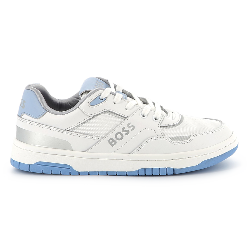 Lace-up dual-fabric sneakers BOSS 
                    GIRL