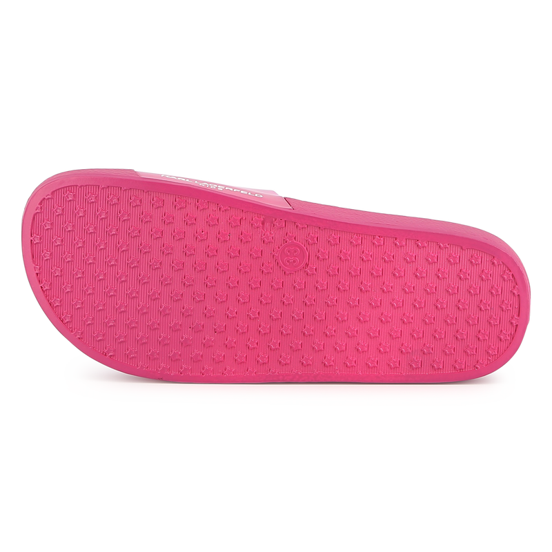 Sliders with printed design KARL LAGERFELD KIDS 
                    GIRL