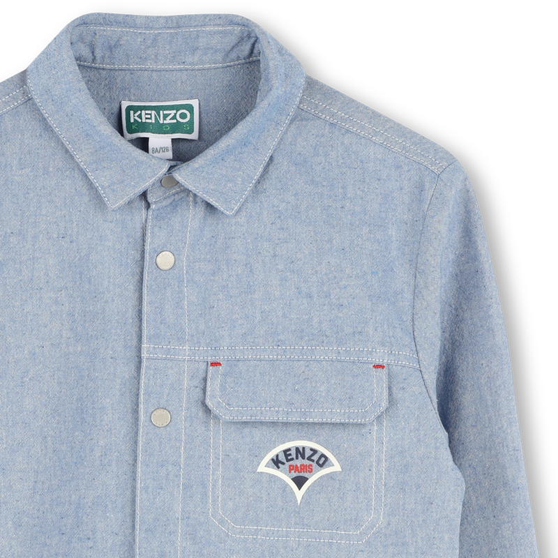 Long-sleeved cotton shirt KENZO KIDS 
                    BOY