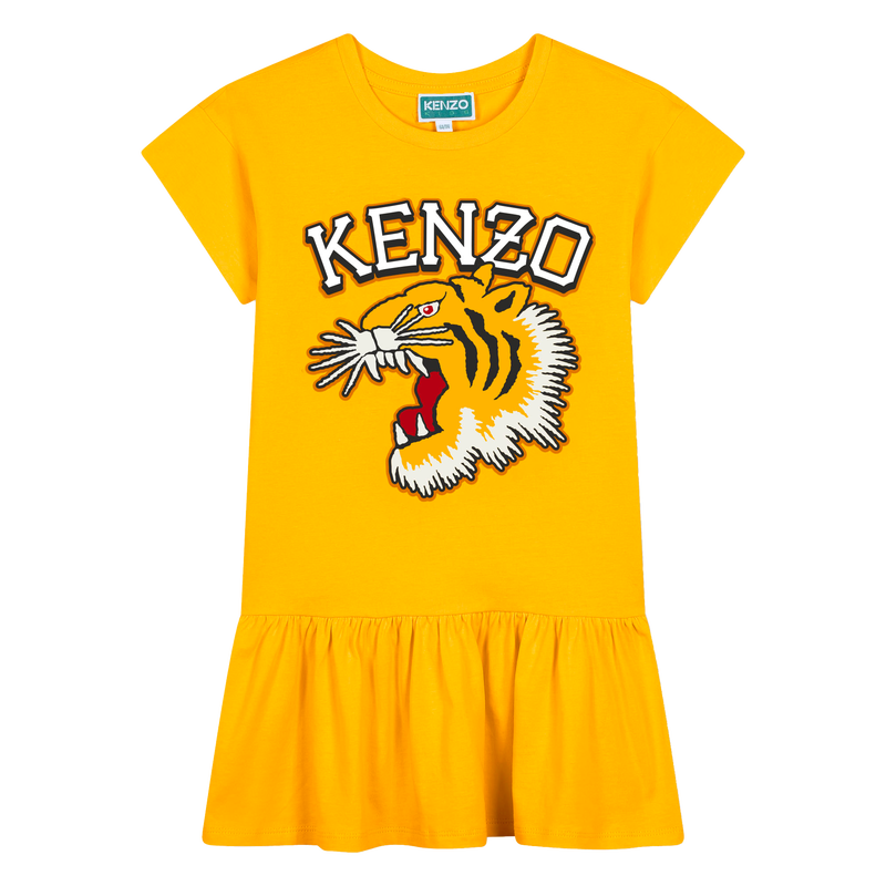 Printed Cotton Dress KENZO KIDS 
                    GIRL