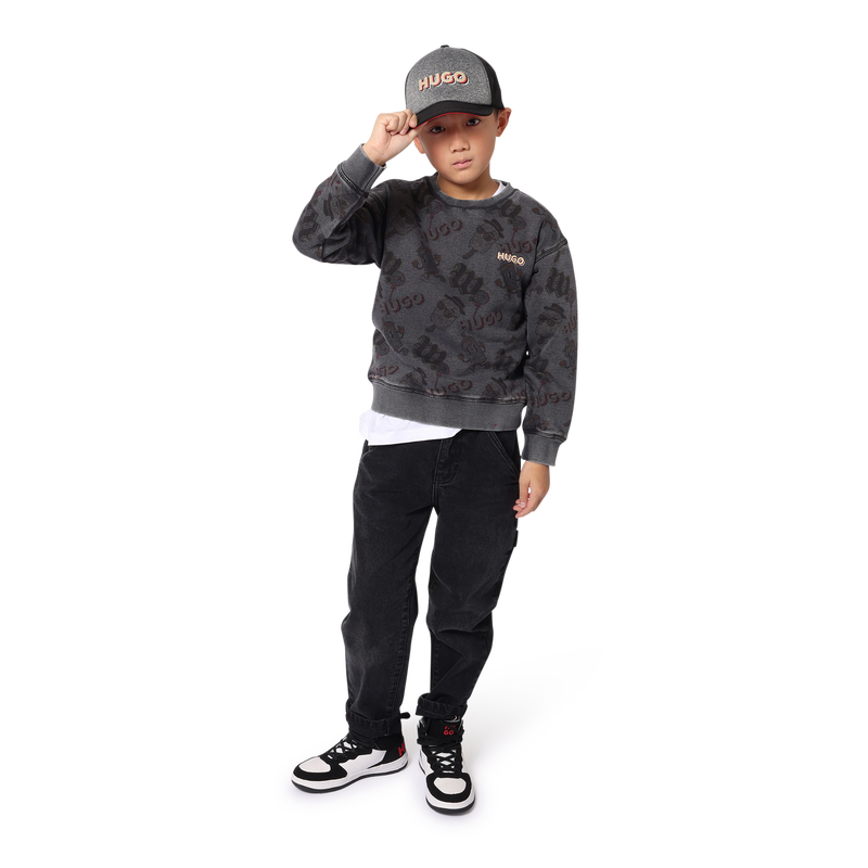 Lace-Up Velcro Sneakers HUGO 
                    BOY