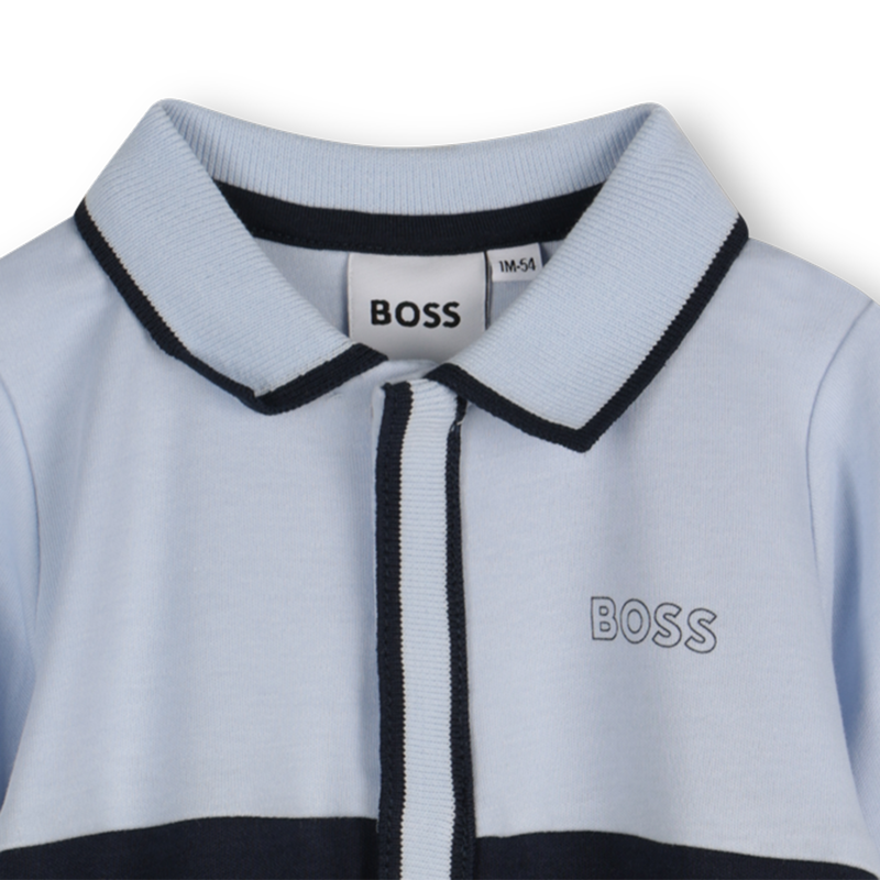 Tricolor polo-neck pajamas BOSS 
                    BOY