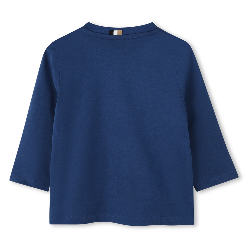 Cotton Long-Sleeve BOSS 
                    BOY