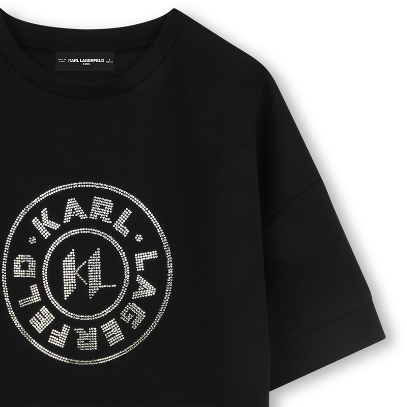 Short-sleeved dress KARL LAGERFELD KIDS 
                    GIRL