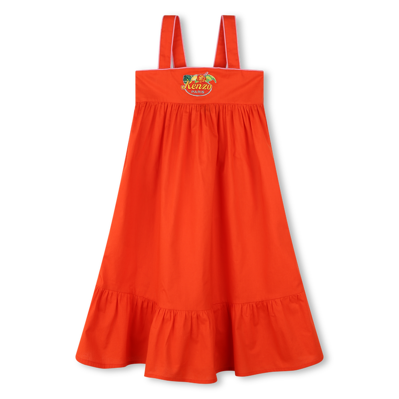 Strappy poplin dress KENZO KIDS 
                    GIRL