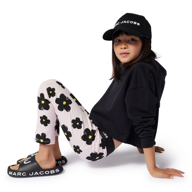 Cropped fleece sweatshirt THE MARC JACOBS 
                    GIRL