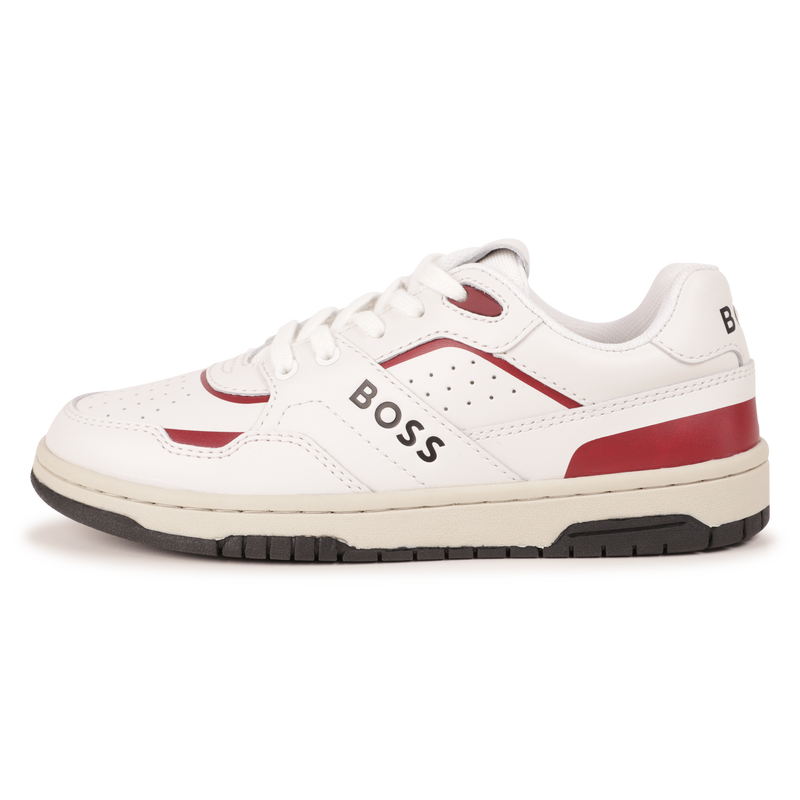 Lace-Up Leather Sneakers BOSS 
                    BOY