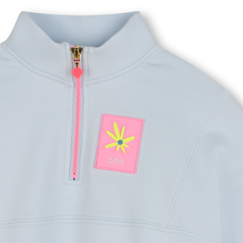 Zip-up fleece sweatshirt BILLIEBLUSH 
                    GIRL