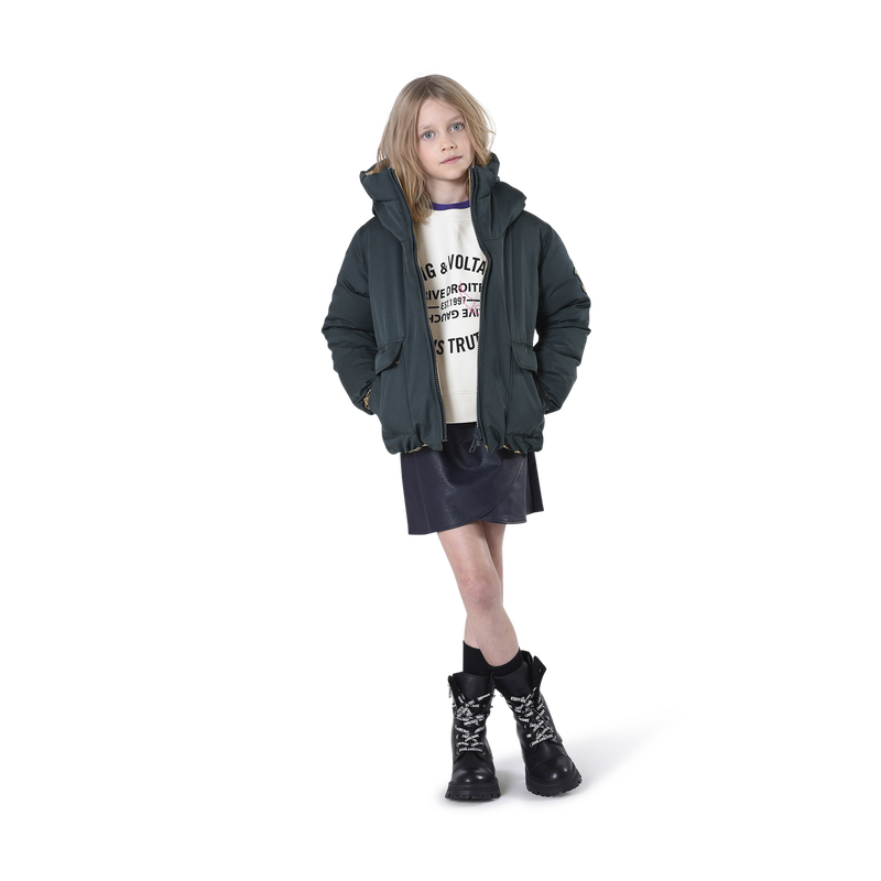 Coated zip-up skirt ZADIG & VOLTAIRE 
                    GIRL