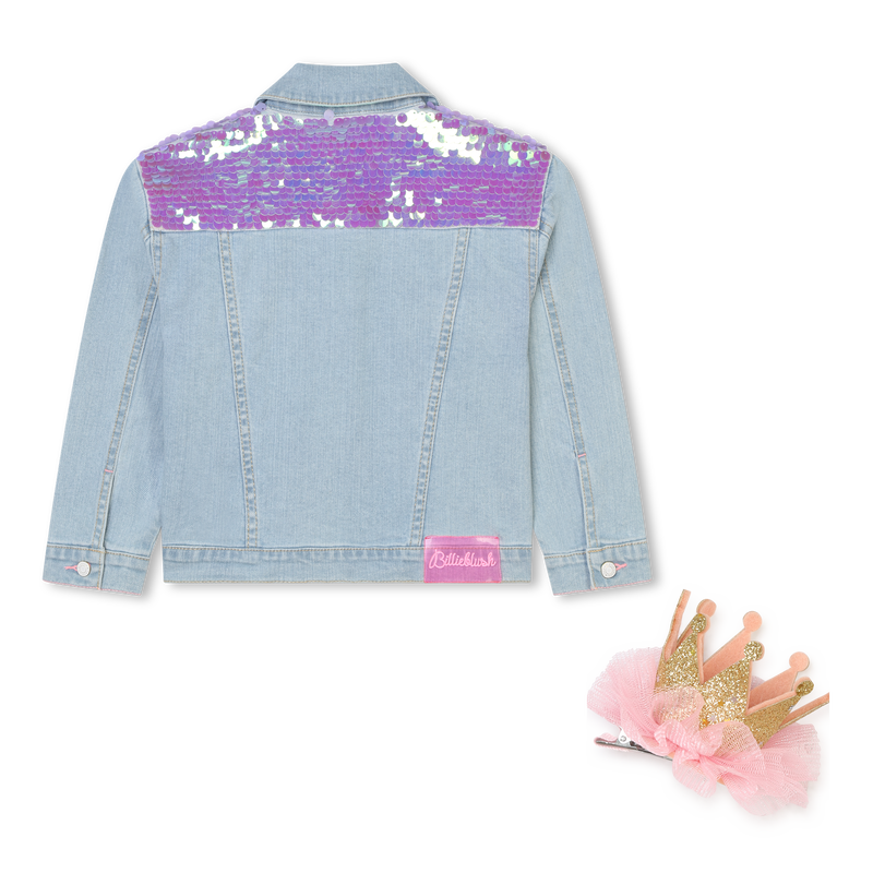 Accessorized jean jacket BILLIEBLUSH 
                    GIRL