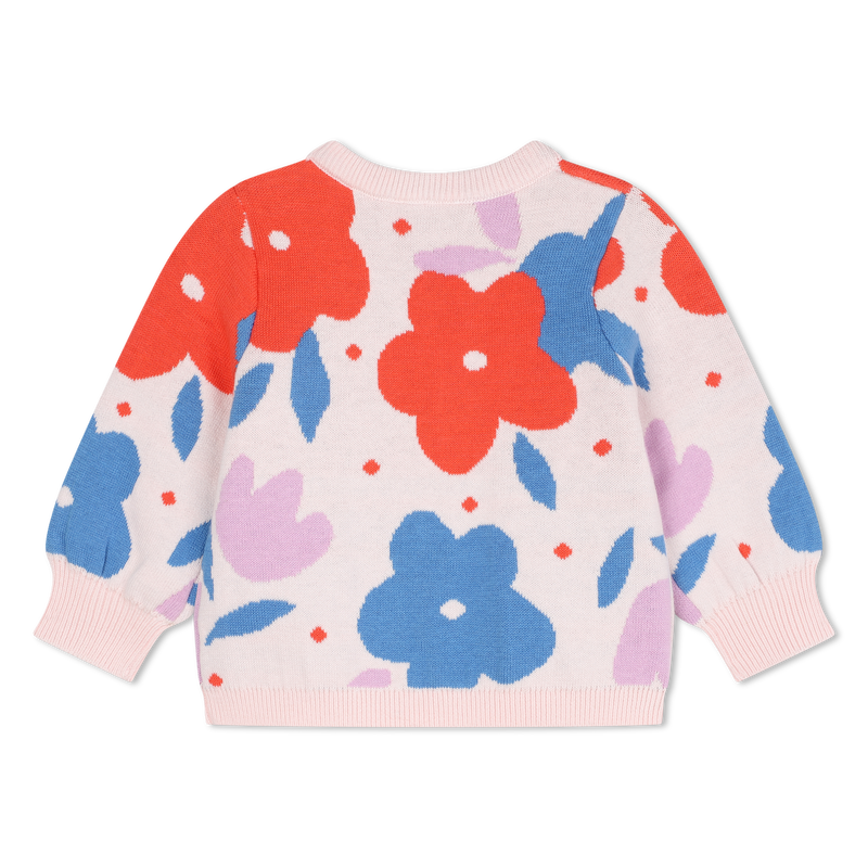 Flower Pattern Pullover CARREMENT BEAU 
                    GIRL