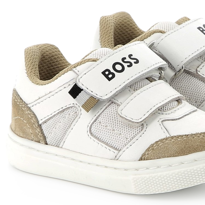 Leather Velcro sneakers BOSS 
                    BOY