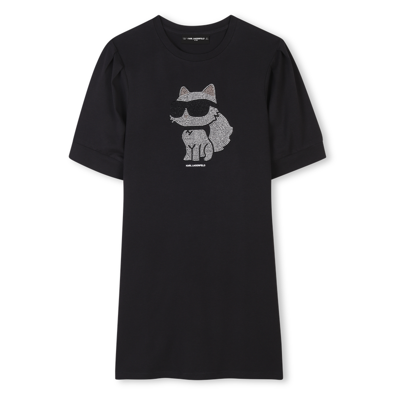 Short-sleeved dress KARL LAGERFELD KIDS 
                    GIRL