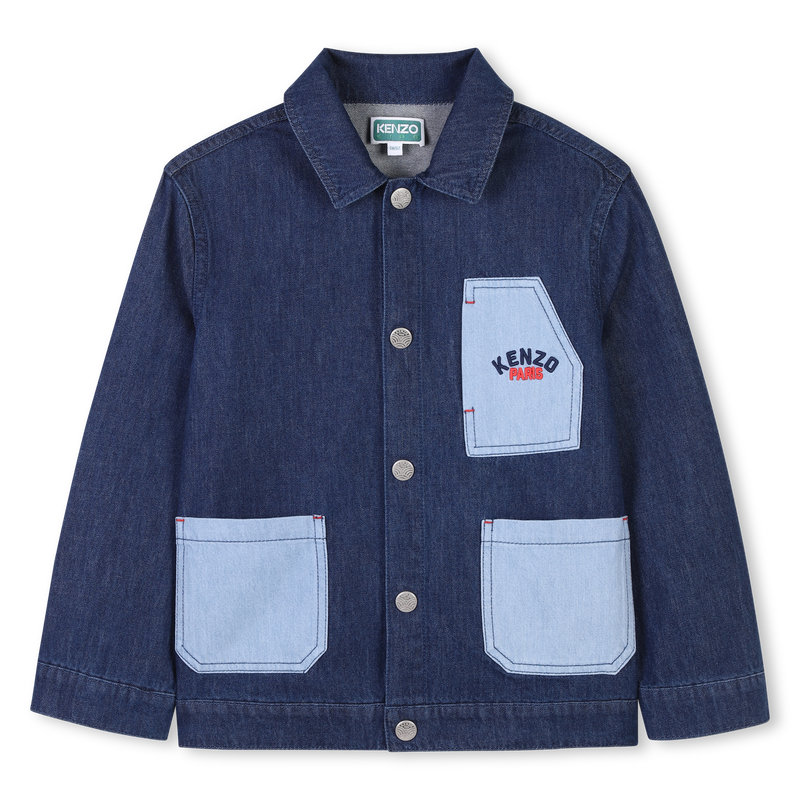 Cotton denim jacket KENZO KIDS 
                    UNISEX