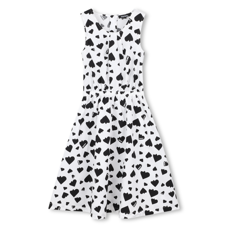 Printed cotton dress DKNY 
                    GIRL