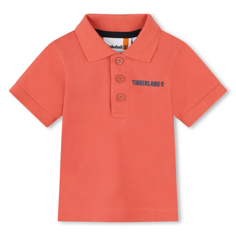 Cotton Piqué Polo Shirt TIMBERLAND 
                    BOY