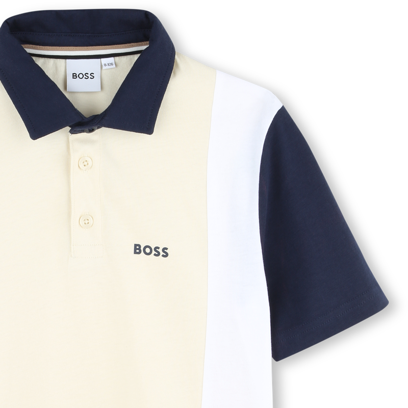 Short-sleeved cotton polo BOSS 
                    BOY