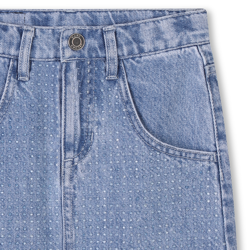 Denim skirt with diamantés THE MARC JACOBS 
                    GIRL