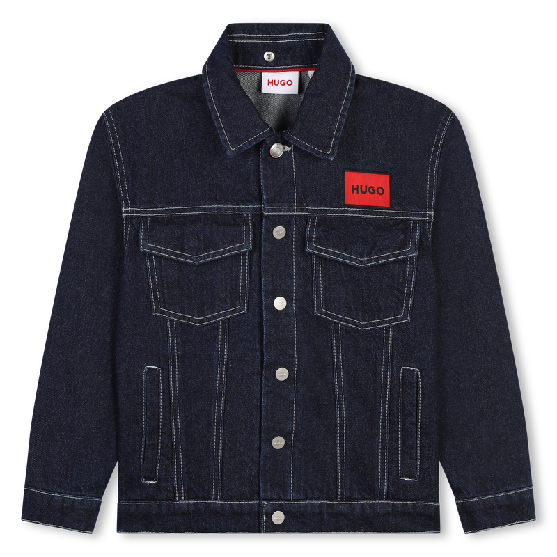 Hooded Denim Jacket HUGO 
                    BOY