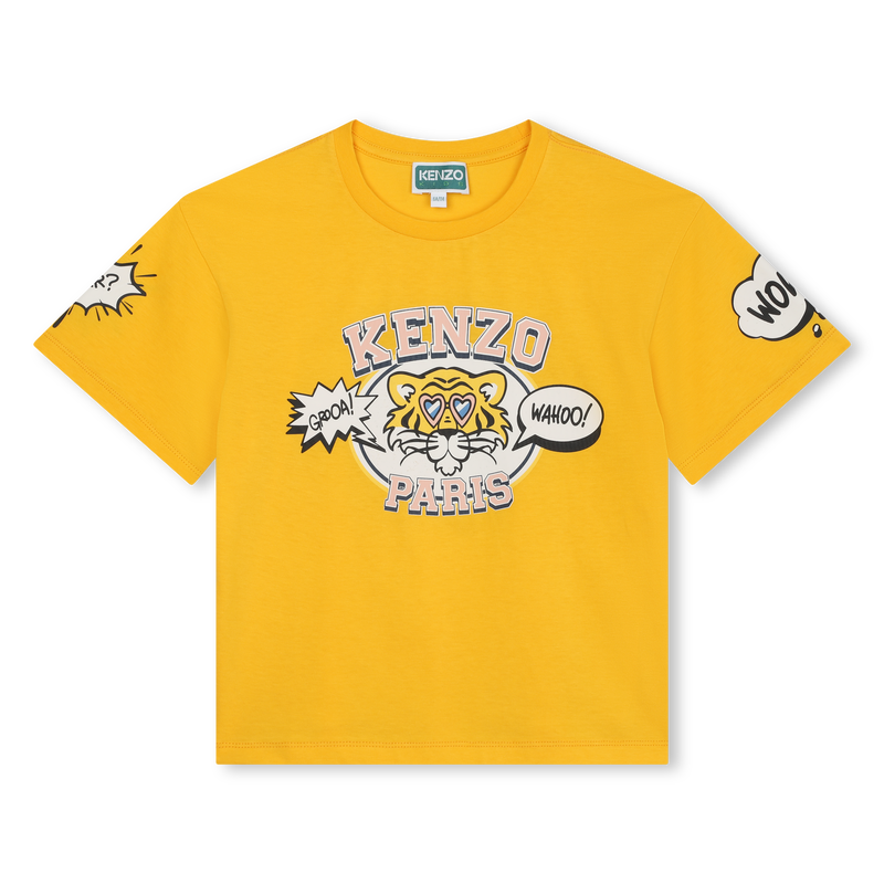 Printed Cotton T-Shirts KENZO KIDS 
                    GIRL