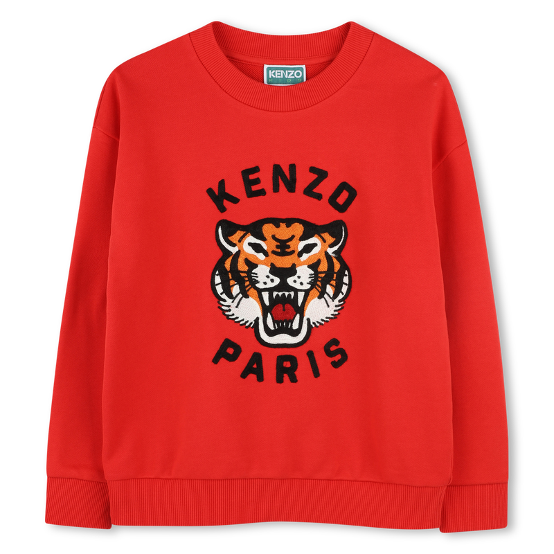 Embroidered Tiger sweatshirt KENZO KIDS 
                    BOY