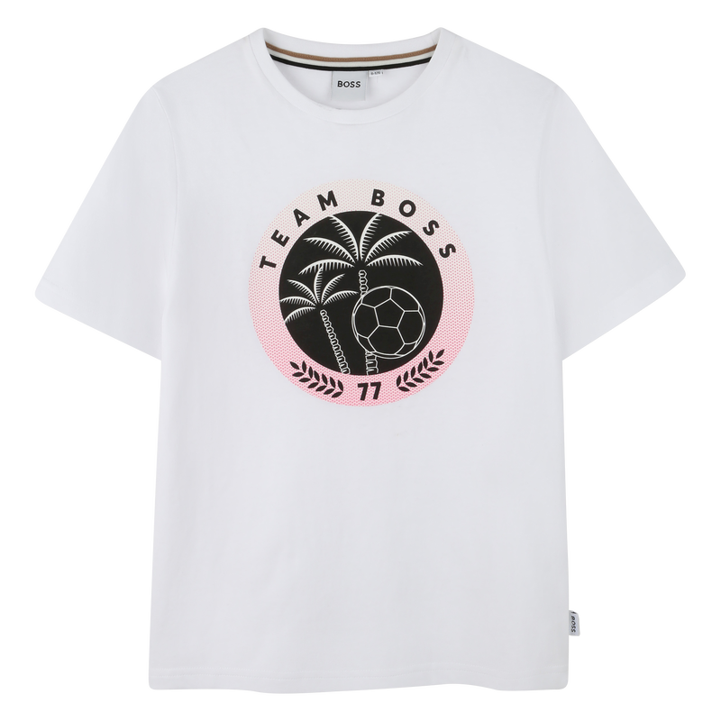 Short-sleeved cotton T-shirt BOSS 
                    BOY