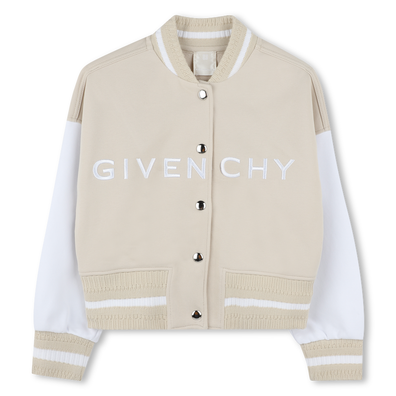 Two-tone fleece bomber jacket GIVENCHY 
                    GIRL
