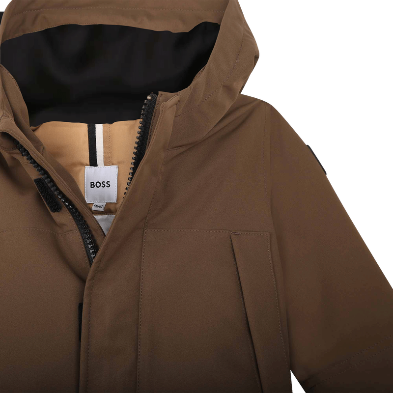 Plain hooded parka BOSS 
                    BOY