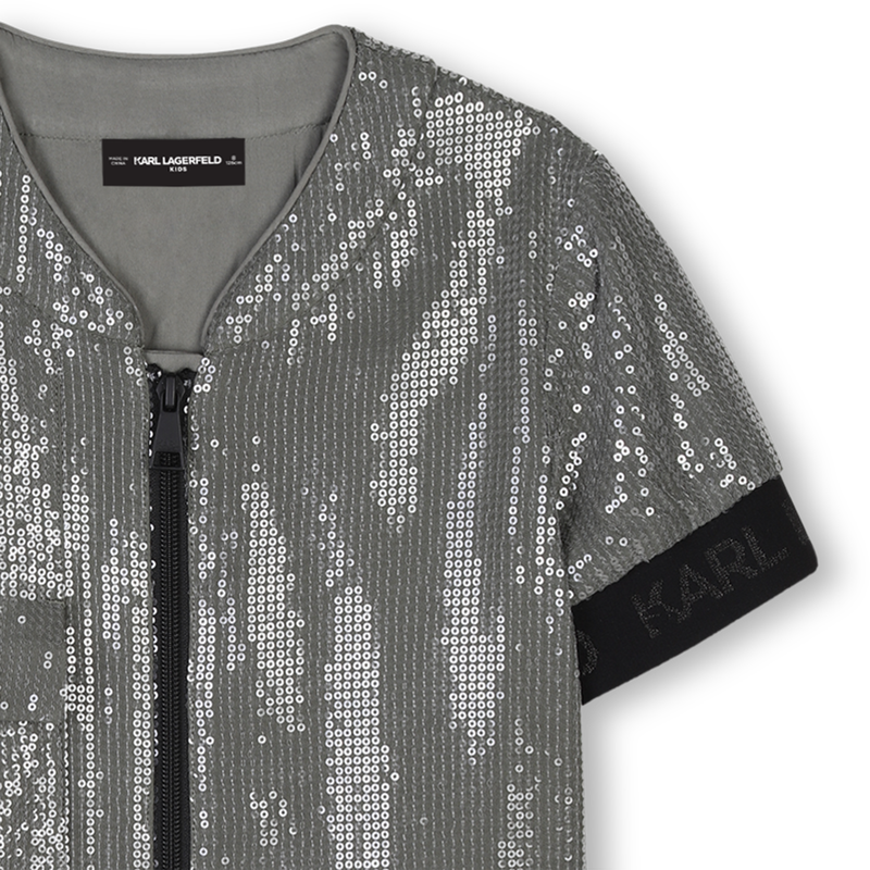 Short-sleeved dress KARL LAGERFELD KIDS 
                    GIRL