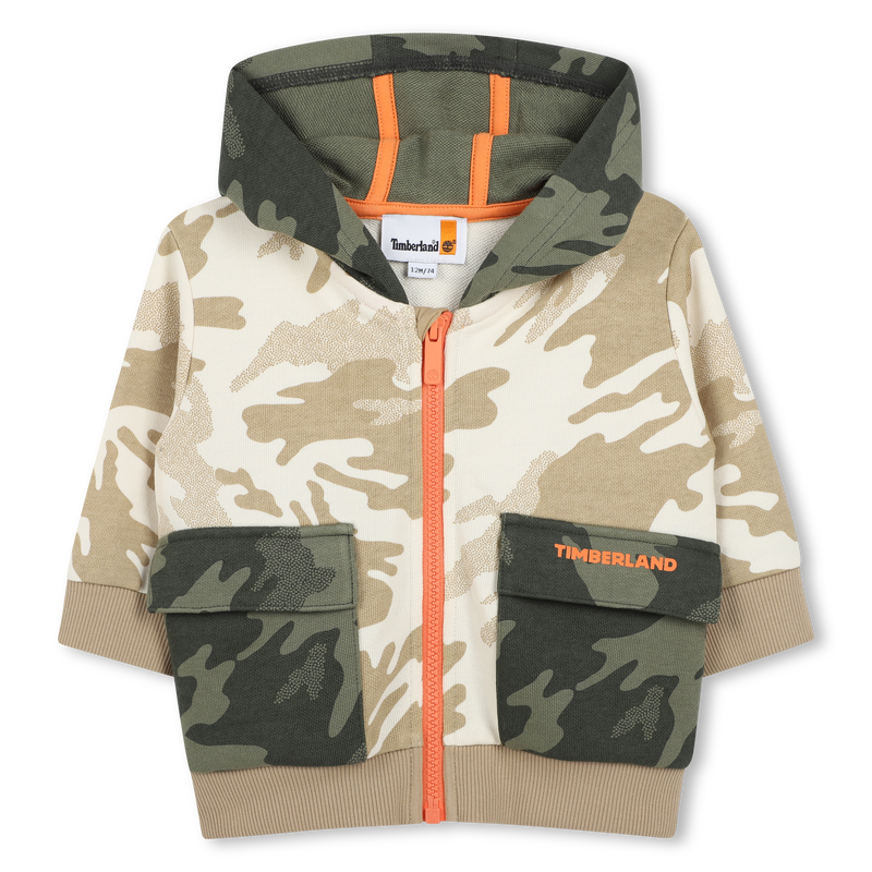 Hooded jogging cardigan TIMBERLAND 
                    BOY
