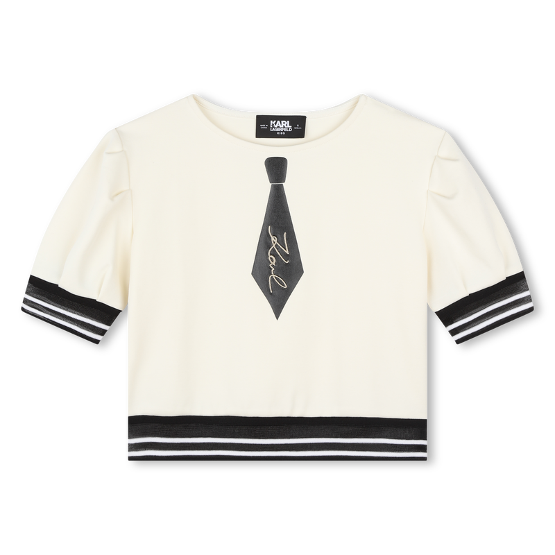 Tie Illusion Top KARL LAGERFELD KIDS 
                    GIRL