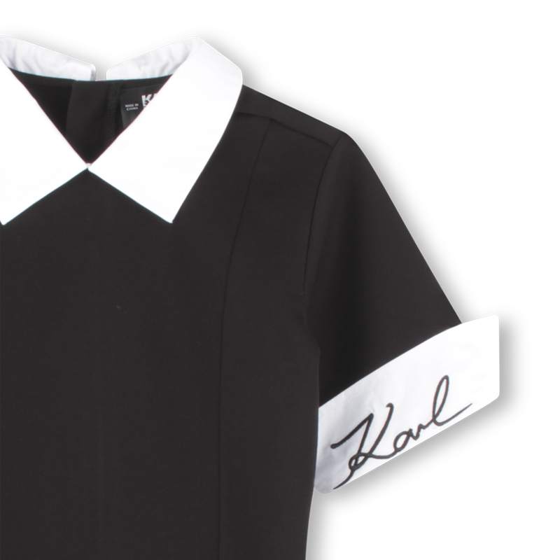 Short-sleeved dress KARL LAGERFELD KIDS 
                    GIRL
