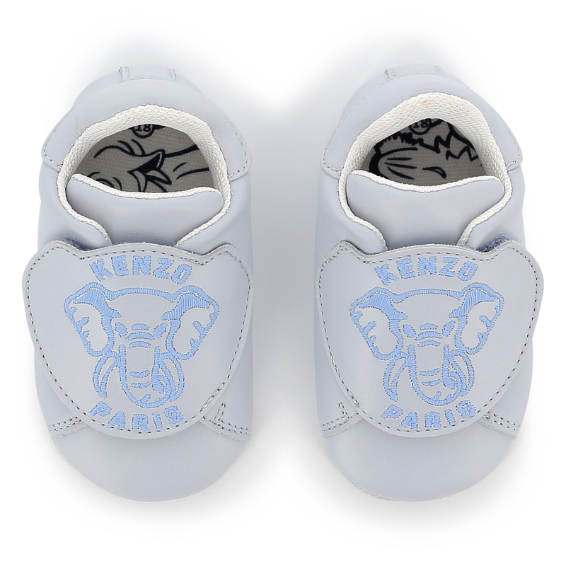 Leather Velcro slippers KENZO KIDS 
                    UNISEX