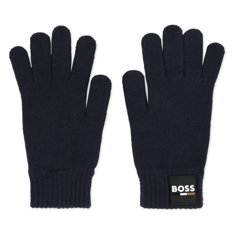 Plain Knitted Gloves BOSS 
                    BOY