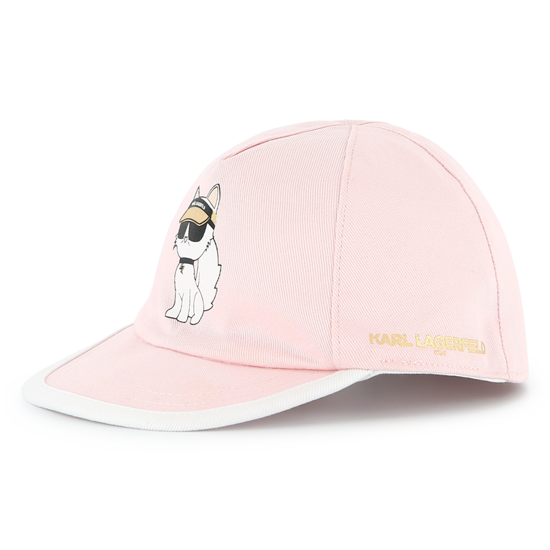 Reversible cotton cap KARL LAGERFELD KIDS 
                    GIRL