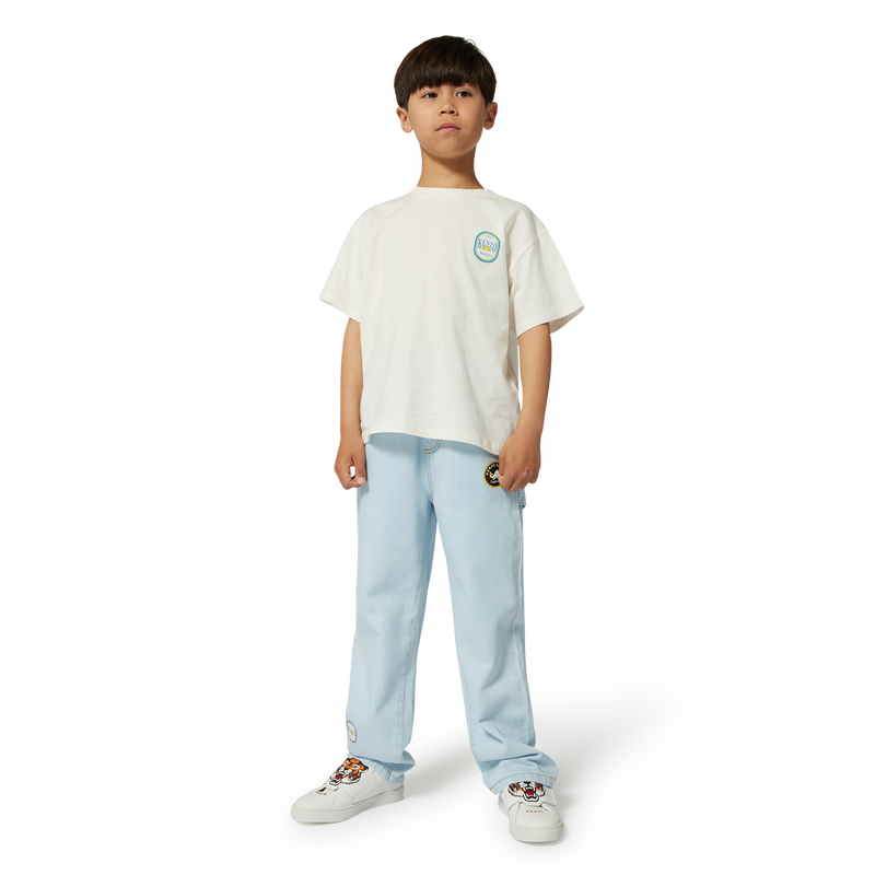 Jeans with logo motifs KENZO KIDS 
                    BOY