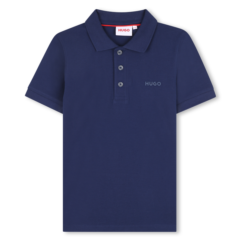 Short-sleeved piqué polo shirt HUGO 
                    BOY