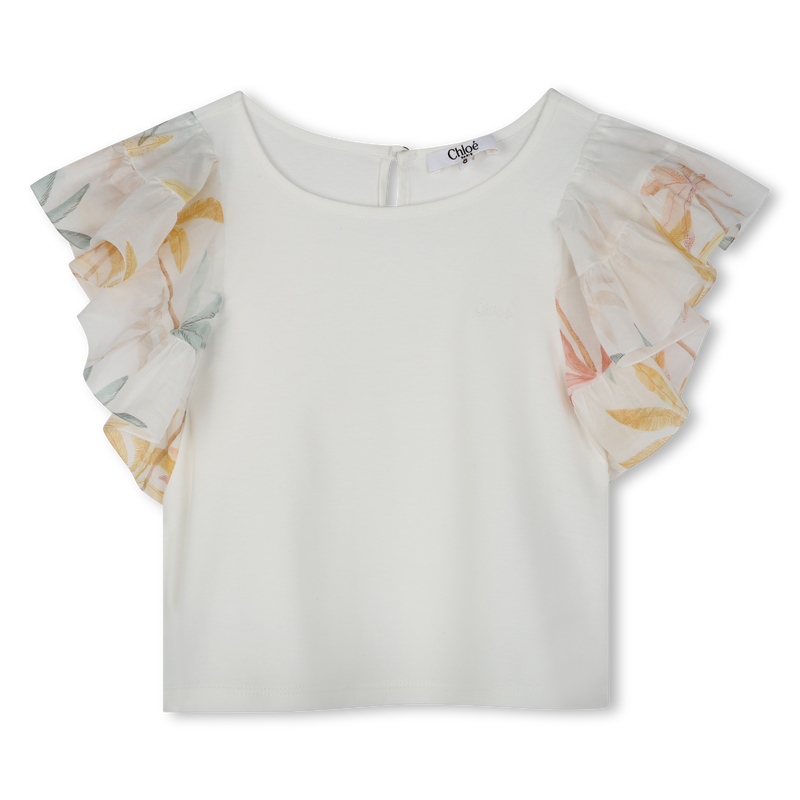 T-shirt with frilled sleeves CHLOE 
                    GIRL